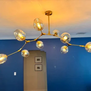 Designer Magic Bean Molecular Chandelier Modern Glass Led E27 Pendant Light Nordic Dining Room Kitchen Light Hanging Lighting