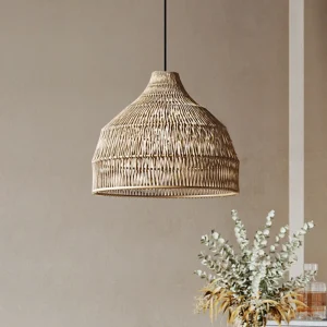 Vintage Rattan Lamp Chinese Style Handmade Pendant Lights Restaurant Dining Room Kitchen Light Fixture Shop Room Decoration