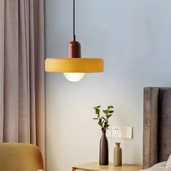 Modern Glass Pendant Light Candy Color Single Head Hanging Lamp For Living Room Bedroom Dining Room Bar Home Decoration Fixture - Image 4