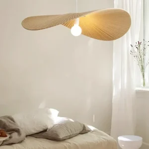 Minimalist Cream Style Cloth Pendant Lights for Living Room Kitchen Restaurant Bedroom Hanging Lamp Fabric Ceiling Chandeliers