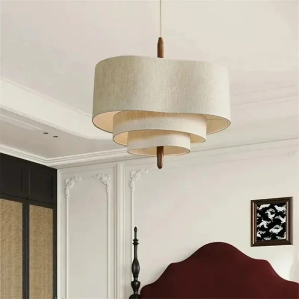 Pendant light minimalist vintage Cloth hanging Chandelier for living room Kitchen Island Bedroom Restaurant light - Image 4