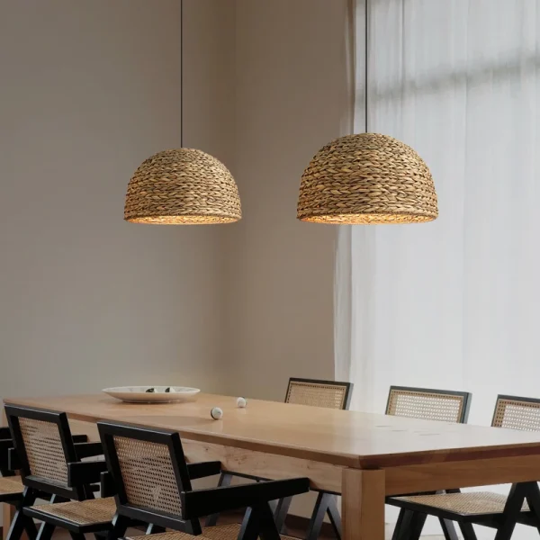 Japanese Style Pendant Lights New Rattan Weaving Lamp Cafe Bar Restaurant Dining Room Light Fixtures Living Room Lamps - Image 6