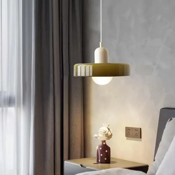 Modern Glass Pendant Light Candy Color Single Head Hanging Lamp For Living Room Bedroom Dining Room Bar Home Decoration Fixture - Image 5