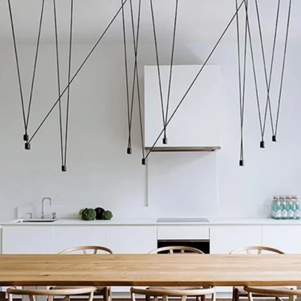 Match Unique Design Pendant Lamp Modern Simple Lights Decoration Geometric Light Vintage Mlinear Pendant Light For Kitchen Coffe - Image 4