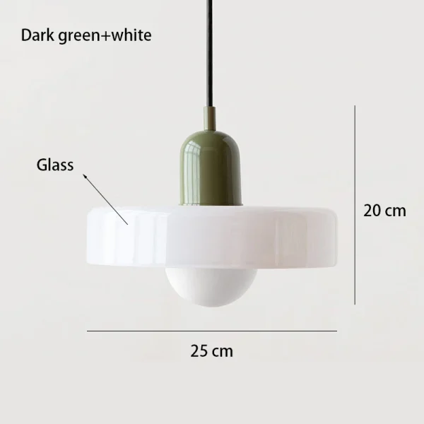 Modern Glass Pendant Light Candy Color Single Head Hanging Lamp For Living Room Bedroom Dining Room Bar Home Decoration Fixture - Image 6